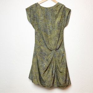 Louche Roberta leopard dress short sleeve mini dress size small